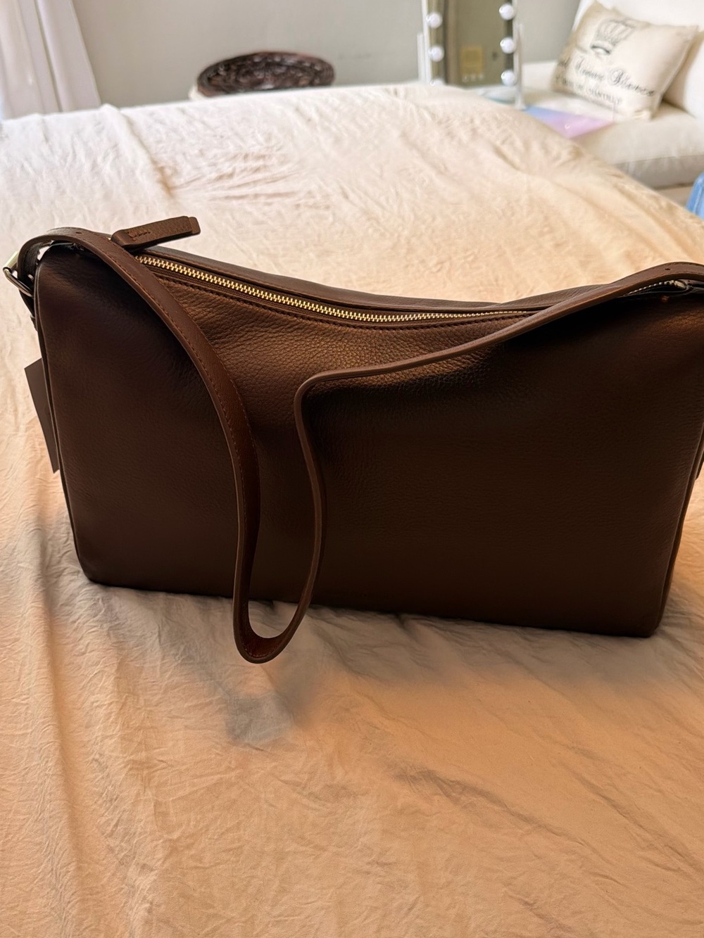 The Horse Brown Leather Shoulder Bag “Lottie Handbag “